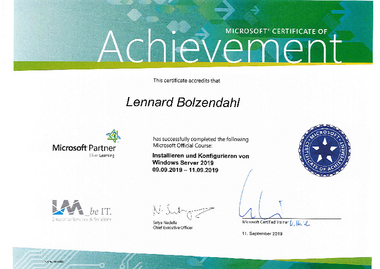 Microsoft Windows Server Schulung 2019