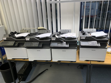 Auslieferung von 4 MFPs von Toshiba