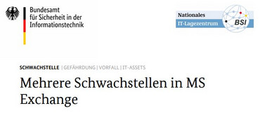 Mehrere Schwachstellen in MS Exchange
