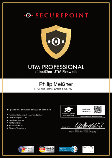 V12 Professional Schulung