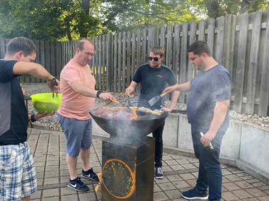 Gemeinsames Grillen