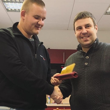 1-jähriges Betriebsjubiläum von Herrn Kucharski
